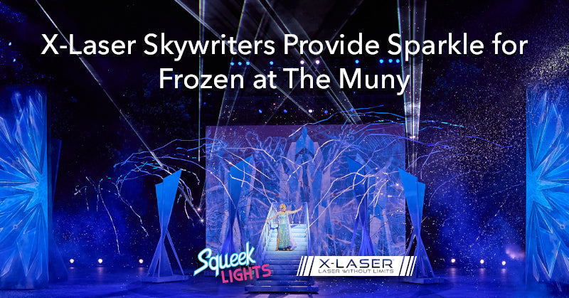 X-Laser Skywriters Provide Sparkle for Frozen at The Muny