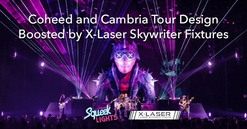 Coheed and Cambria Tour Design Boosted by X-Laser Skywriter Fixtures