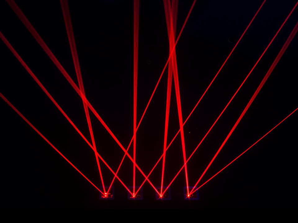 Aurora Crimson Quad-Head Red DJ Laser